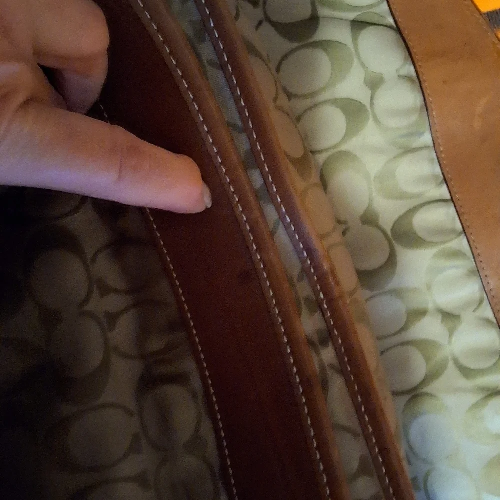 Coach British Tan Vintage Messenger Bag with COA